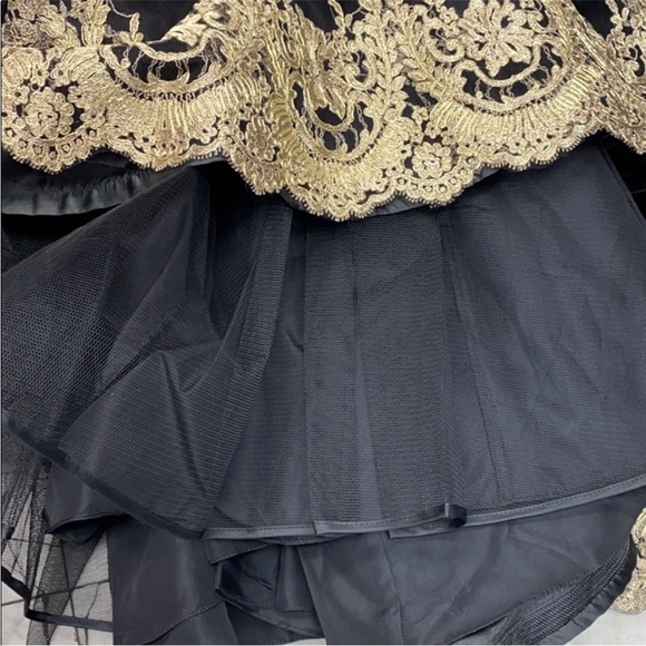 Ivonne D exclusively for Mon Cheri black and gold long gown - Picture 4 of 9